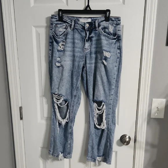 Lovervet By: Vevet "Love At First Sight" Midrise Cropped Jeans Sz.29/9 - Picture 2 of 11